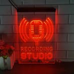 Recording studio neon bord lamp LED  verlichting reclame lic, Huis en Inrichting, Verzenden, Nieuw