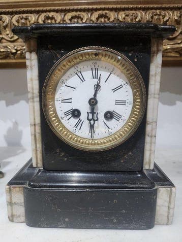 Tafelklok (3) - - Brusselse neger - 1800-1850 - Napoleón III, Antiek en Kunst, Curiosa en Brocante