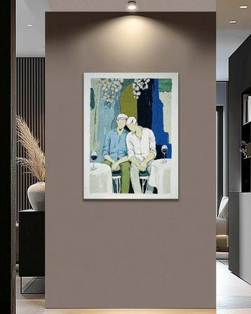 Pippo - Two Figures, Wine, Dusk