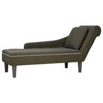 vidaXL Chaise longue met kussen&rechterarmleuning kunstleer, Verzenden, Nieuw