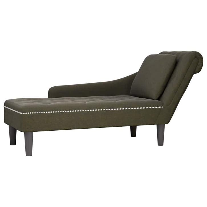 vidaXL Chaise longue met kussen&rechterarmleuning kunstleer, Huis en Inrichting, Zetels | Zetels en Chaises Longues, Nieuw, Verzenden