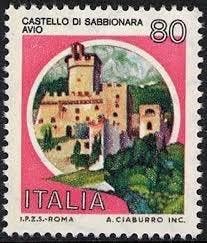 Italie 1980/1980 - Nouvelle quartine 80 Lire Castelli, Postzegels en Munten, Postzegels | Europa | Italië, Gestempeld