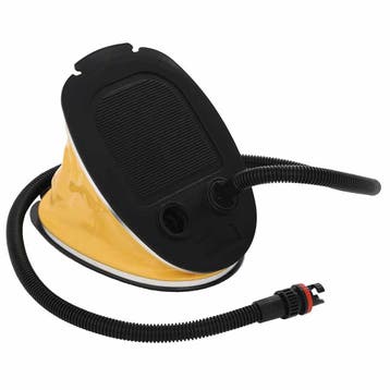 vidaXL Voetpomp 26x18 cm PP en PE grijs en geel, Verzenden, Nieuw