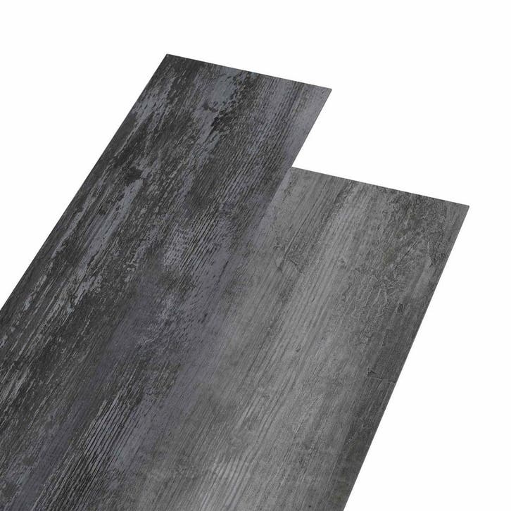 vidaXL Zelfklevende Vloerplank 32 pcs Glanzend Grijs 4,46 m², Doe-het-zelf en Bouw, Vloerdelen en Plavuizen, Nieuw, Verzenden