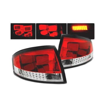 FEUX ARRIÈRE POUR AUDI TT 8N 99-06 LED BAR ROUGE CLAIR, Verzenden