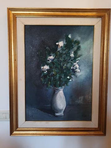 Fernando Troso (1910-1990) - Vaso di fiori, Antiek en Kunst