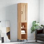 vidaXL Hoge kast 34,5x34x180 cm bewerkt hout sonoma, Verzenden, Nieuw