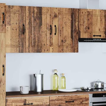 vidaXL Keukenbovenkast Kalmar bewerkt hout oud houtkleurig, Verzenden