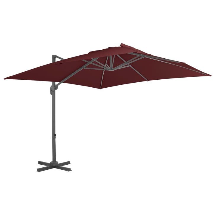 vidaXL Zweefparasol met aluminium paal 400x300 cm, Tuin en Terras, Parasols, Nieuw, Verzenden