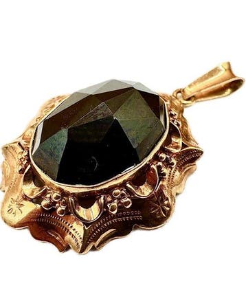 Hanger - 14 karaat Geel goud - Antieke granaat grenade