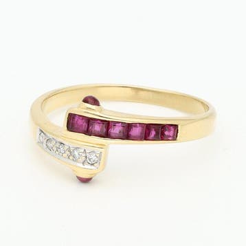 Bague - 18 carats Or jaune Diamant (Naturelle), Bijoux, Sacs & Beauté