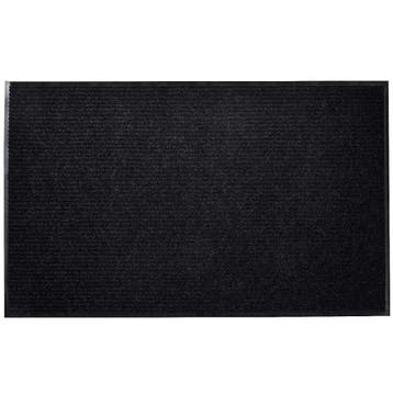 vidaXL Deurmat 90x150 cm PVC zwart, Tuin en Terras, Deurmatten, Verzenden, Nieuw
