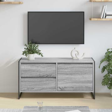 vidaXL TV Kast 100 x 36 x 49,5 cm Grijs Sonoma Bewerkt hout, Verzenden, Nieuw