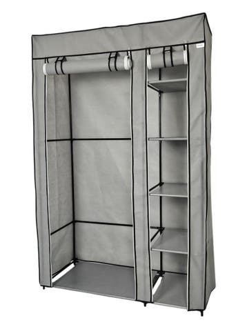 Lendo Online Armoire Pliable 108x44x166 cm Acier Gris, Maison & Meubles