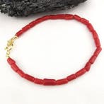 Koraal - Zilver - Armband - ambachtelijke verwerking