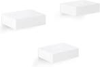 2dekans | Woltu RG9498ws Wandplank - Set van 3 - Wit - 10,5, Huis en Inrichting, Woonaccessoires | Wandplanken en Boekenplanken