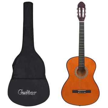 vidaXL Gitaar klassiek beginner met tas 4/4 39, Verzenden