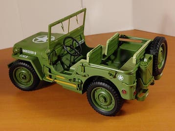American Diorama 1:18 - Cabriolet miniature - Willys Jeep US
