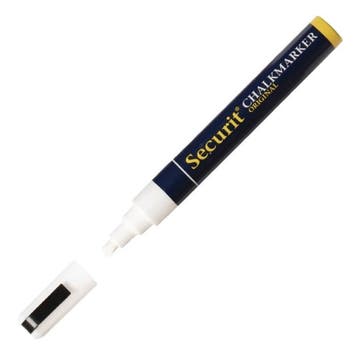 Wisbare krijtstift 6mm wit | Regenbestendig |, Verzenden, Nieuw in verpakking