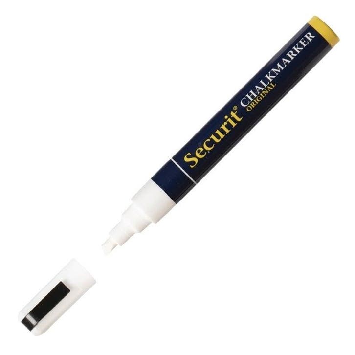 Wisbare krijtstift 6mm wit | Regenbestendig |, Zakelijke goederen, Horeca | Keukenapparatuur, Nieuw in verpakking, Verzenden