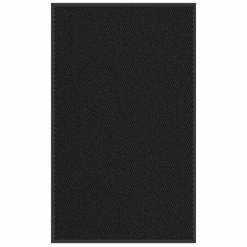 vidaXL Deurmat 90x150 cm zwart, Verzenden