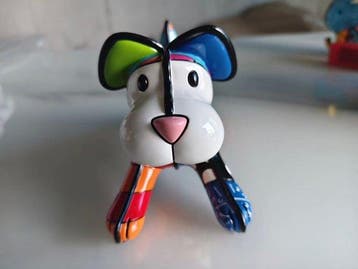 Romero Britto (1963) - sculptuur, Romero Britto Running