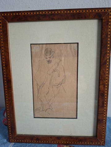 Lorenzo Viani (1882-1936) - Uomo, Antiek en Kunst