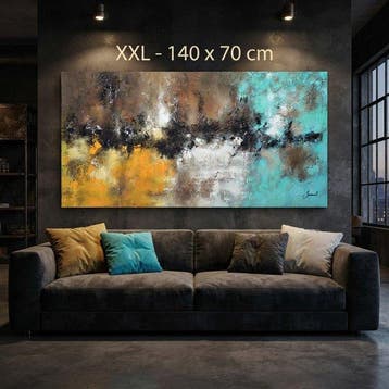 Monika Spiewak - Abstract - Oil Painting Stretched On The