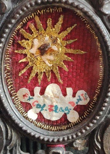Reliekhouder - Brons - 1850-1900 - Uit de Flagellatiekolom -