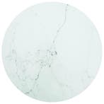 vidaXL Tafelblad Ø70x0,8 cm gehard glas met marmeren design, Huis en Inrichting, Verzenden, Nieuw