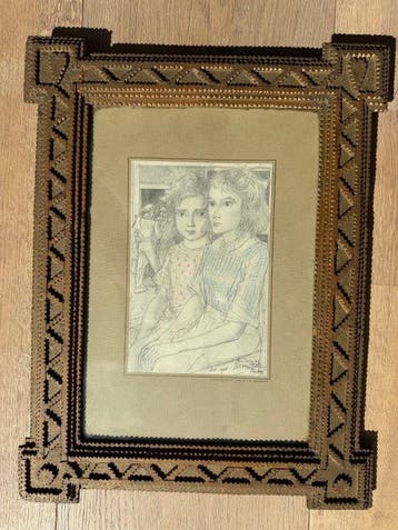Jan Toorop (1858-1928) - Twee zusjes uit de volksachterbuurt