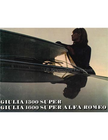 1971 ALFA ROMEO GIULIA 1300 / 1600 SUPER BROCHURE FRANS, Ophalen of Verzenden