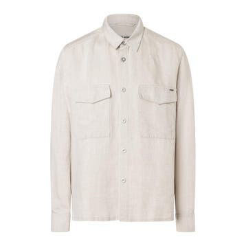 MAC • Overjacket in nature • M, Kleding | Heren, Overhemden, Verzenden, Nieuw, Beige