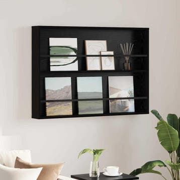 vidaXL Tijdschriftenrek Zwart Eiken 100 x 12 x 70 cm Bewerkt, Verzenden