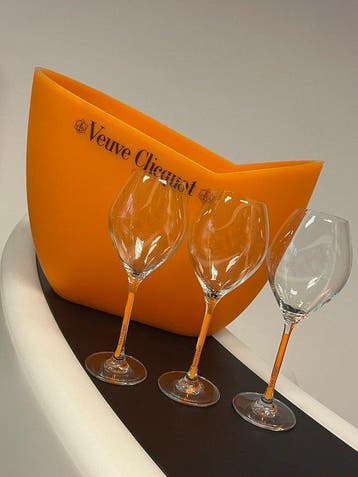 Veuve Clicquot - Champagne koeler - Glas, Plastic - + 3