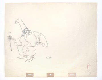 MERLIN : Originele animatieproductietekening - The Sword in