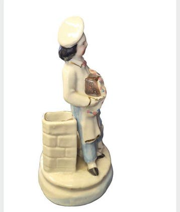 Staffordshire porzellan 1865 - Figurine - Paar mit Körben -, Antiquités & Art