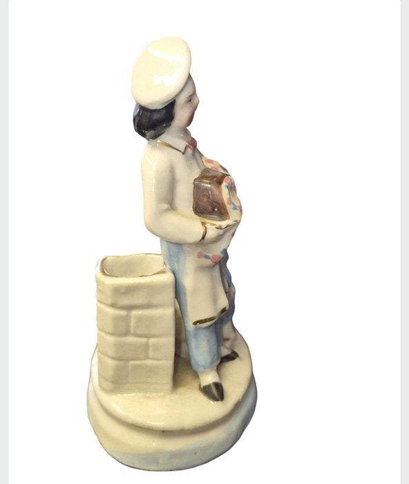 Staffordshire porzellan 1865 - Figurine - Paar mit Körben -, Antiquités & Art, Antiquités | Verre & Cristal