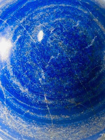 Lapis lazuli - XL Bol - Ø 127 mm - Intens Blauw - Pyriet- en