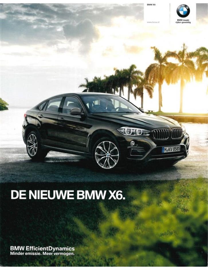 2014 BMW X6 BROCHURE NEDERLANDS, Boeken, Auto's | Folders en Tijdschriften