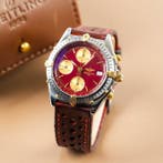 Breitling - Chronomat-18kGold-Steel Two Tone Chrono-Date Red