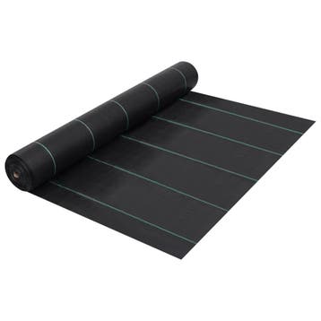 vidaXL Worteldoek 1x200 m PP zwart, Verzenden