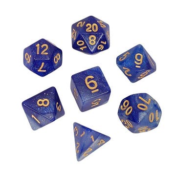 Dungeons and Dragons Licht Blauwe Dobbelstenen, Verzenden