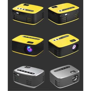 T20 LED Projector - Mini Beamer Home Media Speler Geel, Verzenden
