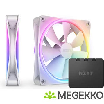 NZXT F140 RGB DUO - 140mm RGB Fan - Twin - White, Verzenden, Nieuw