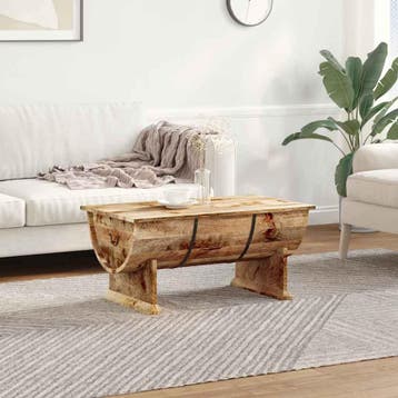 vidaXL Salontafel 88x50x40 cm massief mangohout, Huis en Inrichting, Tafels | Bijzettafels, Verzenden, Nieuw