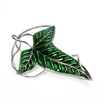 Lord of the Rings Replica 1/1 Elven Leaf Brooch (Silver Plat, Ophalen of Verzenden