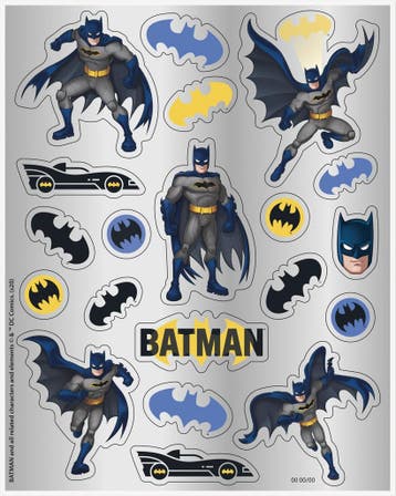 Batman Stickers 4st, Verzenden, Nieuw