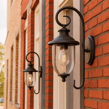 Stal- & Boerderijlampen Set van 2 Elzas Muurlamp Rustiek Bru, Tuin en Terras, Verzenden, Nieuw