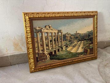 Wandtapijt - 33 cm - 52 cm - Arazzo Forum Romanum